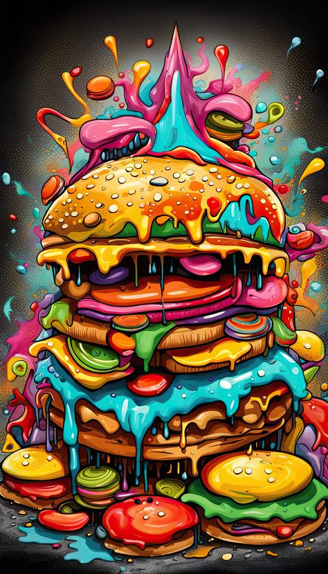 3d Shading, Pop Art Food, Art Splash, Wave Function, Graffiti Images, Art Spray Paint, Animal Photography Wildlife, Funky Wallpaper, Rich Art