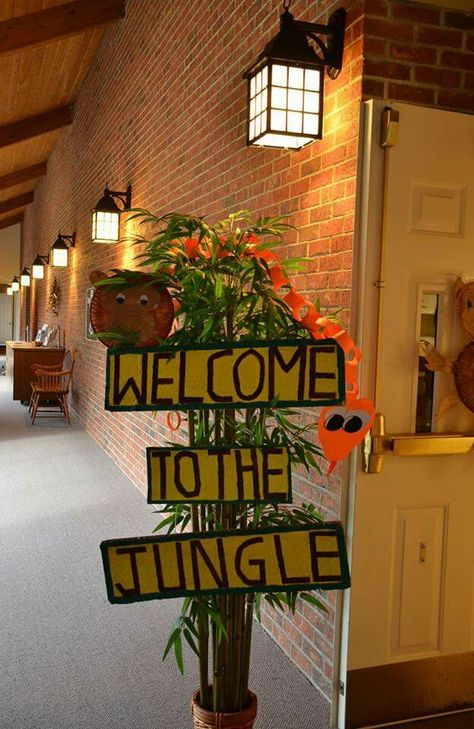 Jungle theme birthday party It’s A Jungle Out There, Jungle Graduation Theme, Jungle Book Birthday Party Decorations, Jungle Theme Birthday Party Decorations At Home, Welcome Two The Jungle, Longest Table, Jungle Book Birthday Party, Jungle Book Birthday, Vbs Jungle