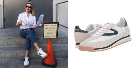 Reese Witherspoon Tretorn, Tretorn Rawlins Sneakers Outfit, Tretorn Sneakers Outfit Women, Tretorn Sneakers Outfit, Tretorn Rawlins, 2020 Clothes, Tretorn Sneakers, Comfy Sneakers, Business Casual Outfits For Work