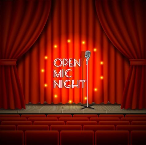 Open Mic Poster, Comedy Poster, Announcement Poster, Cinema Idea, Stand Up Show, Open Mic Night, Graveyard Shift, Comedy Nights, Open Mic