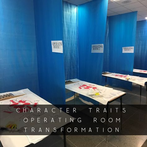 Classroom Transformation Ideas Ela, Ela Classroom Transformation, Human Body Classroom Transformation, Ela Room Transformation, Hospital Room Classroom Transformation, Filler Activities For Elementary School, Hospital Classroom Transformation, Surgery Classroom Transformation, Hospital Room Transformation