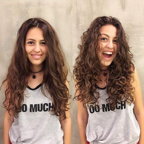 Wavy Perm, Long Hair Perm, Long Hair Do, Getting A Perm, Natural Curly Hair Cuts, Permed Hairstyles, Curly Hair Cuts, Grunge Hair, Long Curly Hair