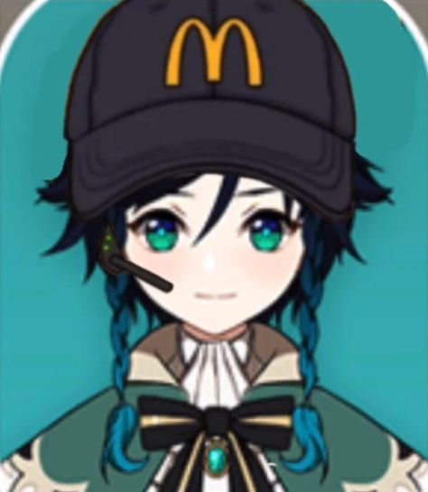 Venti Mcdonalds, Mcdonalds Hat, Snow Flakes, Let Me, Anime