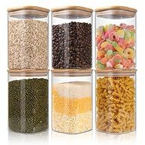 Loose Leaf Tea Storage, Glass Pantry, Glass Storage Containers, Glass Spice Jars, Kitchen Containers, Tea Storage, Spice Containers, Glass Storage Jars, Glass Canisters