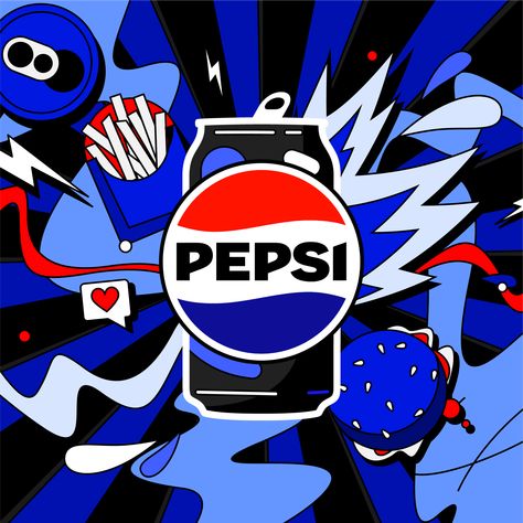 Cola Wars, Pepsi Ad, Pepsi Man, Pepsi Logo, March Themes, Patriotic Pictures, Graphic Poster Art, Pepsi Cola, Packaging Design Inspiration