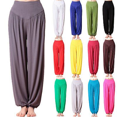 AUTUMN WOMENS HAREM TROUSERS ALI BABA BOHO YOGA LONG PANTS BAGGY HAREEM LEGGINGS Yoga Harem Pants, Yoga Trousers, Plus Size Yoga, Mode Hippie, Harem Trousers, Ali Baba, Harem Pants Women, Baggy Trousers, Loose Trousers