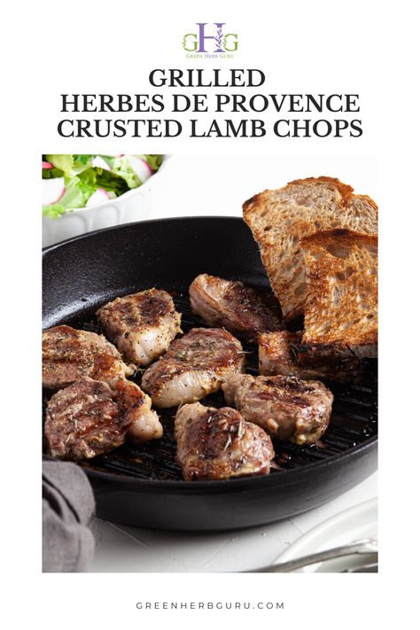 Immerse yourself in the aromatic world of French cuisine with our Grilled Herbes de Provence Crusted Lamb Chops recipe. A culinary delight that promises to transport your taste buds to the lavender fields and sun-soaked terraces of Provence, this dish combines the earthy elegance of herbes de Provence with the succulent richness of lamb. #greenherbguru Crusted Lamb Chops, Asian Pork Recipes, Lamb Chops Recipe, Pork Casserole, Lamb Loin Chops, Lamb Loin, Lamb Chop Recipes, Leftover Pork, Asian Pork