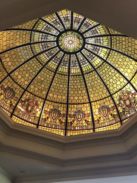 Stained Glass Dome, City Of Glass, Ig Feed, Glass Dome, Glass Domes, Paper Lamp, Stained Glass, Novelty Lamp, Mosaic