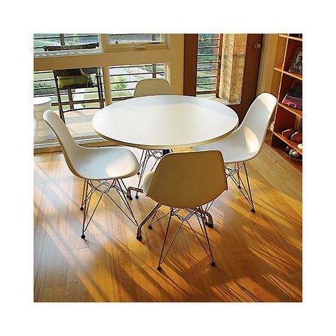 Eames® Table Segmented Base Round - Herman Miller Collection Eames Table, Eames Furniture, Herman Miller Eames, Charles And Ray Eames, Round Tables, Table Dining, Ray Eames, Herman Miller, Round Table