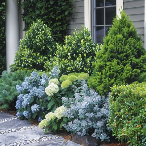 9 super low maintenance but beautiful landscaping ideas for the front of your house Installing Artificial Turf, Low Maintenance Shrubs, Beautiful Landscaping, Small Front Yard Landscaping, Small Front Yard, Easy Landscaping, Perennial Shrubs, Front Landscaping, Low Maintenance Landscaping