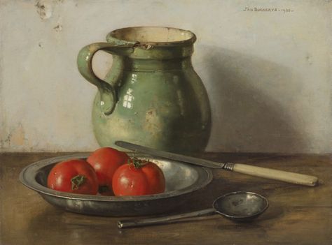 Jan Bogaerts «A still life with a green jug and tomatoes»,… | Flickr City Life Photography, Still Life Pictures, Life Drawing Reference, Still Life Artists, Still Life Images, Still Life Fruit, Still Life Photos, Still Life Oil Painting, Still Life Drawing