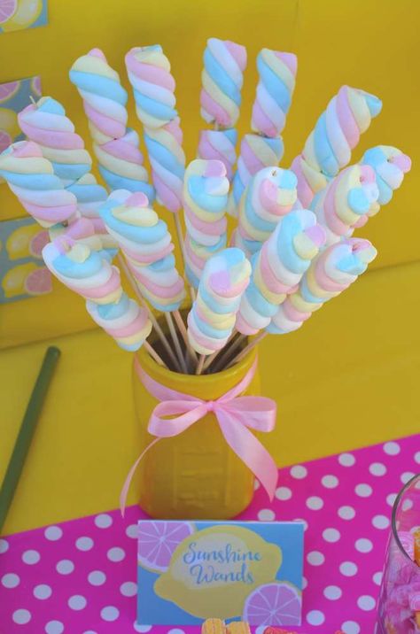 Lemonade Birthday Party Ideas, Pink Lemonade Birthday Party, Lemonade Birthday Party, Lemonade Birthday, My Little Pony Birthday Party, Pony Birthday Party, Idee Babyshower, Little Pony Birthday Party, Unicorn Themed Birthday Party