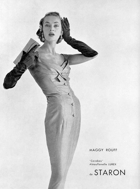 Maggy Rouff, Drag Clothing, 50's Dresses, 1950s Models, Retro Lifestyle, Fashion 1950, Jacques Fath, 1950 Fashion, Fifties Fashion