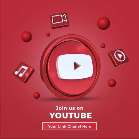 Follow us on youtube social media square... | Premium Psd #Freepik #psd #banner #facebook #social-media #mobile Youtube Promotion Poster, Youtube Flyer Design, Youtube Channel Logo Design, Poster Youtube, Instagram Poster Design, Youtube Poster, Rollup Design, New Instagram Logo, Youtube Banner Design