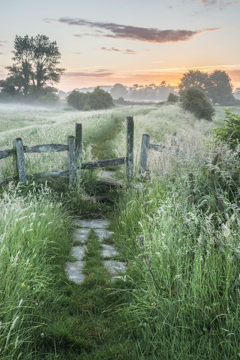 Stunning vibrant Summer sunrise over English countryside landscape Countryside Landscape, Wallpaper Laptop, English Countryside, Country Life, Farm Life, Beautiful World, Beautiful Landscapes, In The Middle, The Great Outdoors