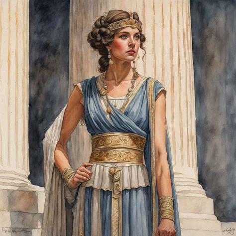 Ancient Rome Dress Aesthetic, Ancient Roman Fashion Women, Roman Inspired Outfits, Antica Grecia Aesthetic, Roman Female Clothing, Ancient Roman Clothing Woman, Ancient Rome Dress, Ancient Rome Outfits, Roman Woman Art