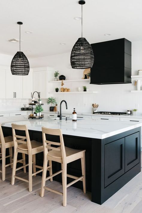 Kitchen 2022, Beach Style Kitchen, Black Island, Coronado Beach, Style Kitchen, Range Hood, Kitchen Styling, Dream Home Design, Home Decor Kitchen