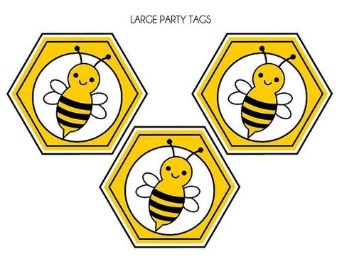 Free Bumble Bee Invitations | FREE Bumble Bee Party Printables from Printabelle | Catch My Party: Free Printable Bee Template, Bumble Bee Template, Spelling Bee Decorations, Bumble Bee Invitations, Bumble Bee Party, Bee Template, Bee Themed Classroom, Bee Invitations, Bee Classroom