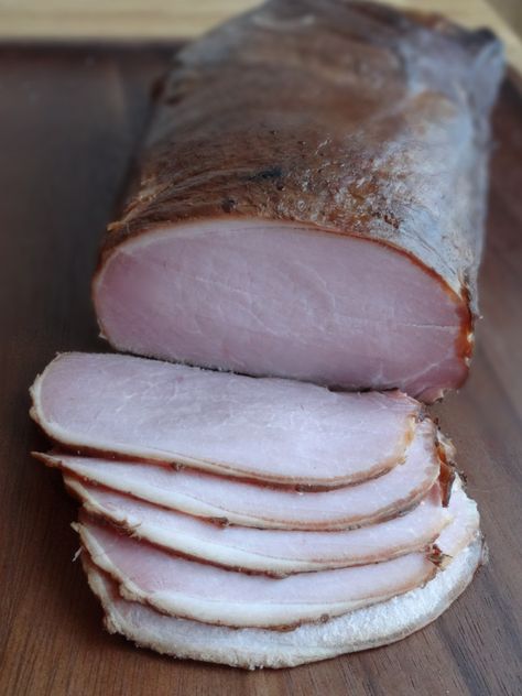 DIY Canadian Bacon Canadian Bacon Recipes, Meat Preservation, Curing Meat, Making Sausage, Meat Curing, Bbq Cookout, Meat Processing, Sausage Making, Brine Recipe