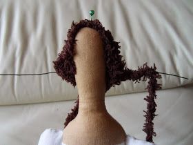 Lenas lille verden: Anleitung Tilda Haare Crochet Necklace, Dolls, Sewing, Crochet