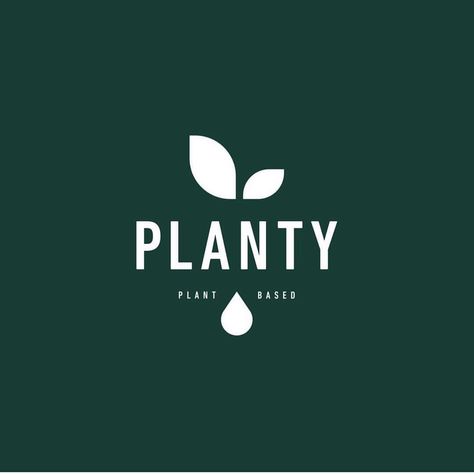 Planty by @monajanssocial -  LEARN LOGO DESIGN @learnlogodesign... #logotype #logomark #graphicdesign #dribbble #logonew #brandidentity #symbol #businesslogo #logogrid #logoinspire #logoinspirations #branding #logoplace #logopassion #logoprocess #glacreative #logosai #dailylogo Organic Logo Design Inspiration, Plant Logo Ideas, Gardener Logo, Committee Logo, Fresh Care, Leaves Silhouette, Bold Background, Pharmacy Logo, Black Template