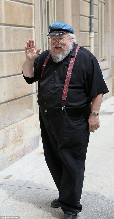 The man himself: George Raymond Richard Martin pictured at a store appearance, Dijon, France Silver Armor, Dijon France, George Martin, George Rr Martin, Smart Phones, Dijon, The Guardian, The Mind, The Man