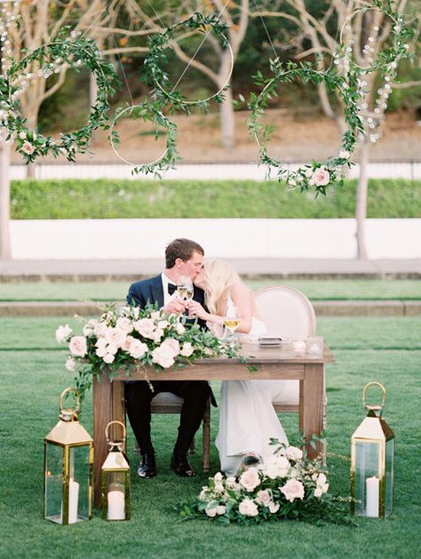 Sweetheart Table With Lanterns, Outdoor Wedding Pictures, Wedding Locations California, Wedding Cheers, Floral Arches, Sweetheart Table Wedding, Wedding Lanterns, Northern California Wedding, Outdoor Wedding Reception