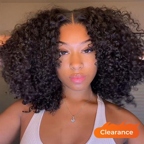 Wiggins Hair Short Curly Wigs Popping Fluffy Curl 250% Density 7x4 Pre Cut Ready To Go Curly Glueless Wigs Ready To Wear Human Hair Beginners Glueless Wig Elegance Hair, Best Lace Wigs, Curly Lace Wig, Textured Curly Hair, Long Curly Wig, Glueless Wigs, Colored Curly Hair, Short Curly Wigs, Voluminous Curls