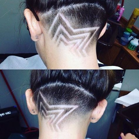 Star Design Thanks @chsmith2305  #UCFeed #Undercut #Undercuts  #ShavedNape #NapeShave Star Undercut, Undercut Design, Hair Tattoo Designs, Undercut Hair Designs, Undercut Designs, Bold Women, Undercut Styles, Shaved Hair Designs, Haircut Designs