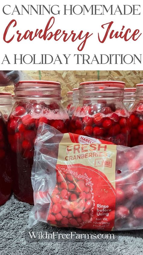 canning homemade cranberry juice Canning Cranberry Juice, Homemade Cranberry Juice, Canning Cranberry, Water Bath Canning Recipes, Canned Cranberries, Cranberry Jam, Canning Vegetables, Homemade Holiday Gifts, Canning Food Preservation