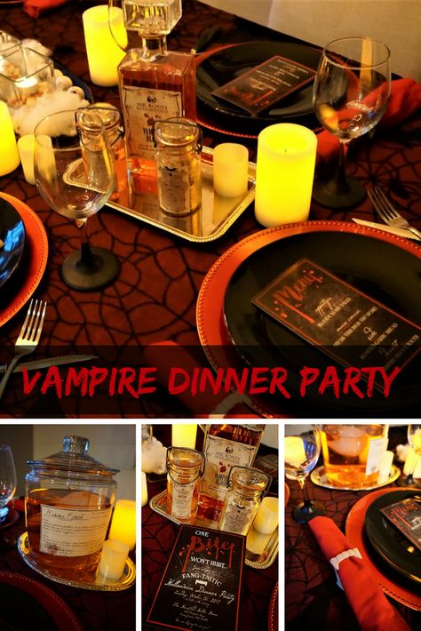 Vampire Themed Food Dinner Parties, Vampire Themed Appetizers, Dracula Dinner Party, Vampire Dinner Party Food Ideas, Vampire Appetizers, Vampire Food Ideas, Vampire Themed Food, Vampire Snacks, Vampire Dinner Party