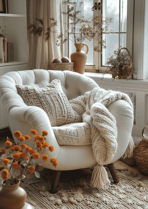 Cozy Conversation Area, Small Sitting Room Ideas Cozy Corner, Cozy Corner Living Room, Small Sitting Room Ideas Cozy, Small Sitting Room Ideas, Sitting Room Ideas Cozy, Cozy Reading Room, Cozy Living Room Decor Ideas, Cozy Sitting Room