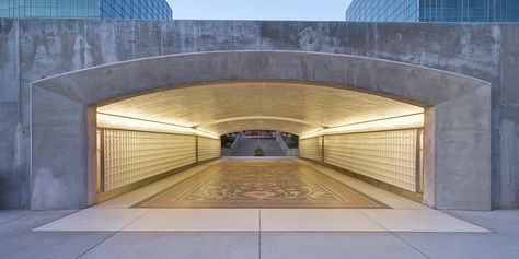 Camelback Road Pedestrian Underpass - Hunter Contracting Co Underground Pedestrian Walkways, Pedestrian Tunnel Design, Pedestrian Underpass Design, Underpass Design, Tunnel Lighting, Pedestrian Tunnel, Tunnel Design, Rope Bridge, City Ideas