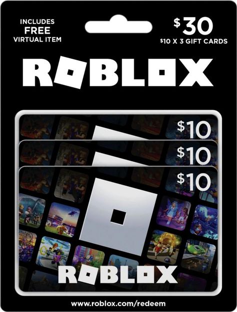 Get even more out of Roblox. Deck out your avatar and unlock additional perks in your favorite experiences when you use Roblox Gift Cards to purchase Robux (Roblox's virtual currency). Or get exclusive access to virtual items, a monthly Robux stipend, and more by redeeming your gift card for a Roblox Premium subscription. Each gift card grants and exclusive virtual item upon redemption. Roblox is a global platform where every day millions of people come together to explore, chat, and hang out in Roblox Gift Card, Birthday Pins, Giveaway Gifts, Roblox Gifts, Birthday List, Star Gift, Friends Show, Gift Card Giveaway, Free Gift Cards