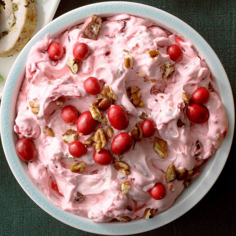 Cranberry Fluff Salad Cranberry Fluff Salad, Cranberry Fluff, Fluff Salad, Cranberry Jelly, Cranberry Relish, Candied Sweet Potatoes, Cranberry Salad, Frozen Cranberries, Vintage Thanksgiving