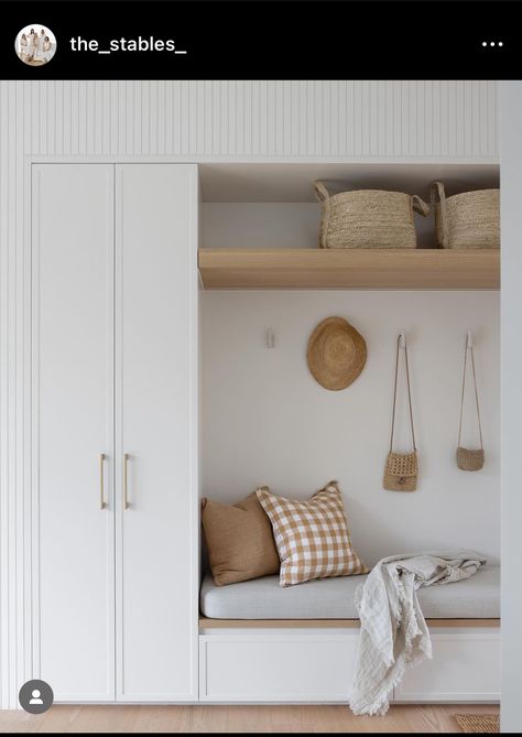 Entry Nook, Mudroom Remodel, Entry Closet, Mud Room Entry, Mudroom Entryway, Jute Basket, Mudroom Design, Kitchen Redesign, Hallway Storage