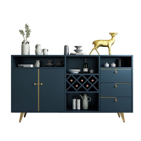 Bar Cabinet With Table, Bar Cabinets For Home Modern, Bar And Buffet Cabinet, Buffet Cabinet Bar Ideas, Dining Room Sideboard Ideas Modern, Sideboard Bar Ideas, Blue Bar Cabinet, Dining Room Cabinet Ideas Modern, Modern Buffet Cabinet Dining Rooms