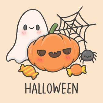 Aomam.ss | Freepik Halloween Pictures To Draw, Cute Halloween Drawings, Helloween Wallpaper, Halloween Wallpaper Iphone Backgrounds, Halloween Crafts Preschool, Halloween Wallpaper Cute, Halloween Cartoon, Easy Cartoon Drawings, Ghost Cartoon