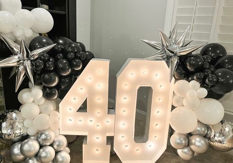 Getting Baptized, Candy Bouquet, Balloon Garland, 40th Birthday, Put Together, Neutral Colors, Birthday Ideas, Black Silver, I Want