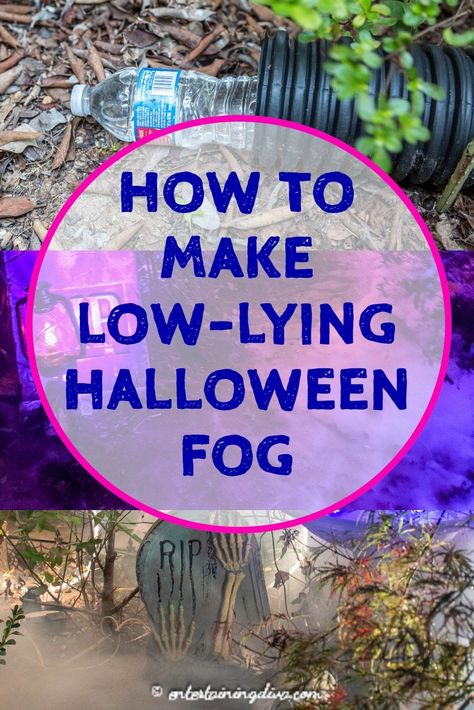 Using a fog machine with this DIY fog chiller is one of the easiest Halloween fog machine ideas I've seen for creating low lying fog.  It works perfectly for a Halloween graveyard or party. #entertainingdiva #fog #fogmachine #halloweenfog #halloweenparty   #diyhalloween Halloween Yard Haunt, Fog Chiller, Low Lying Fog, Haunted Hayride, Yard Haunt, Halloween Graveyard, Diy Halloween Decor, Fog Machine, Halloween Yard Decorations