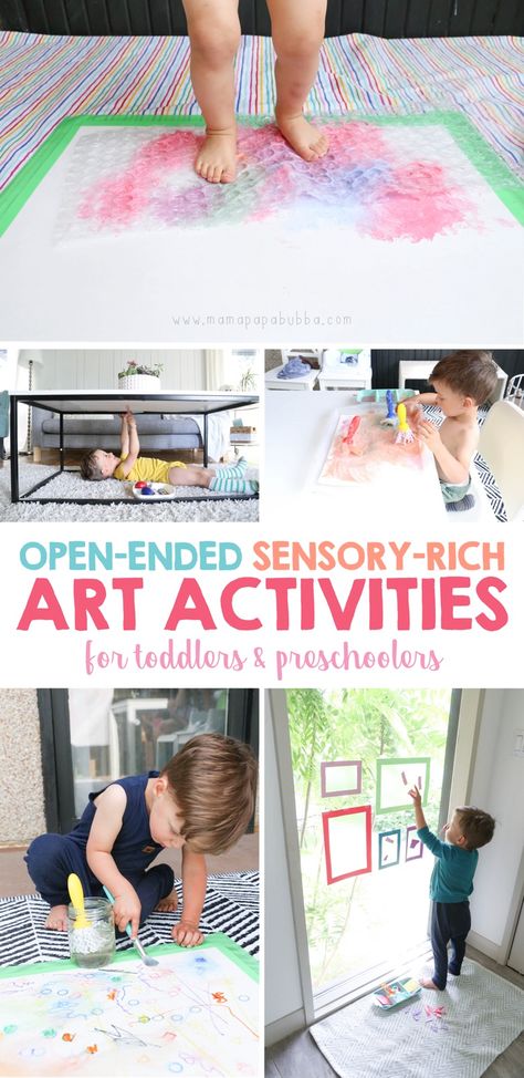 Boys Activities, Open Ended Art, Preschool Art Projects, Montessori Art, Art Activities For Toddlers, Sensory Activities Toddlers, Sensory Art, Toddler Arts And Crafts, Activities For Boys