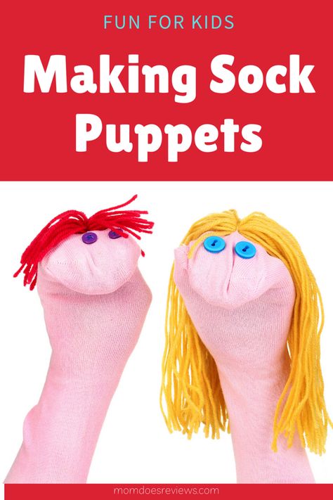 Fun For Kids at Home: Turning Socks Into Puppets #crafts #sockpuppets #funstuff Making Sock Puppets, Diy Hand Puppets For Kids, Easy Puppets For Kids To Make, Sock Puppets Diy Easy, How To Make Puppets, Sock Puppet Ideas, Sock Puppets For Kids, Diy Puppets For Kids, Puppets For Kids To Make