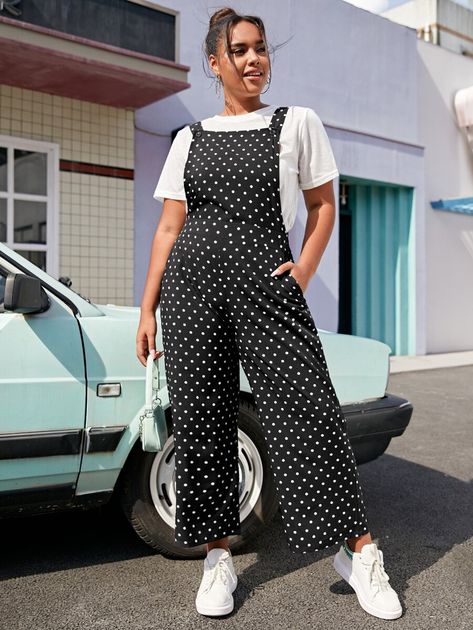 Polka Dot Overalls, Pinafore Jumpsuit, Overalls Outfit, Polka Dot, Overalls, Polka Dots, Jumpsuit, Dots, Wardrobe