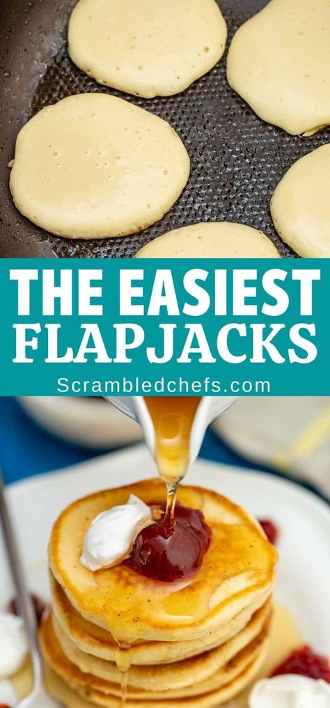 Breakfast has never been easier than with this flapjack recipe! A simple batter cooks in minutes with a crisp outside and soft inside you'll love. #Flapjack #FlapjackRecipe #Pancake #PancakeRecipe #Breakfast #BreakfastRecipe Simple Flapjack Recipe, Flap Jacks Recipe Easy, Flap Jack Recipe Easy, Quick And Easy Flapjack Recipe, Flapjack Recipe Easy, How To Make Flapjacks, Cake Ideas Chocolate, Nutella Ice Cream Recipe, Easy Flapjacks