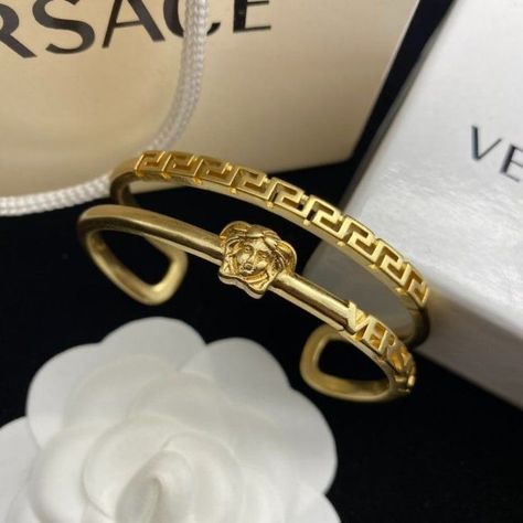 Versache Bracelet, Versace Bracelet Woman, Versace Jewellery, Expensive Bracelets, Man Gold Bracelet Design, Versace Ring, Versace Bracelet, Bracelet Luxury, Expensive Jewelry Luxury