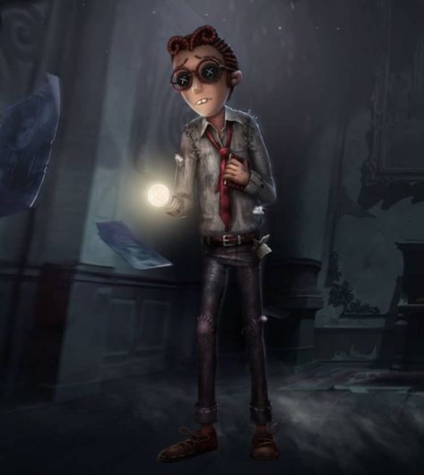 Even after losing that disgraceful lawsuit, Freddy still firmly believes the purpose of law is not to permit an act, but to prevent one. What else is forbidden? Freddy Riley Identity V, Idv Survivors, Freddy Riley, Button Eyes, Identity V, Game Characters, Game Character, Lawyer, Anime Art