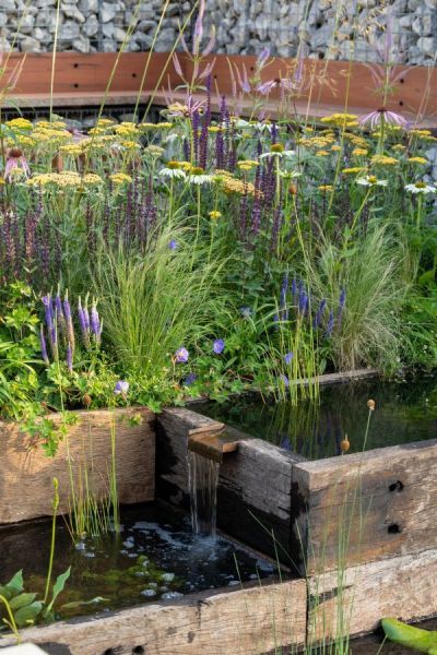 Nurturing Nature in the City Garden by Caroline and Peter Clayton Garden Features Ideas, Backyard Revamp, Wildlife Garden Design, Nature In The City, Sustainable Garden Design, Sustainable Landscape, Riverside Garden, Garden Details, Bog Garden