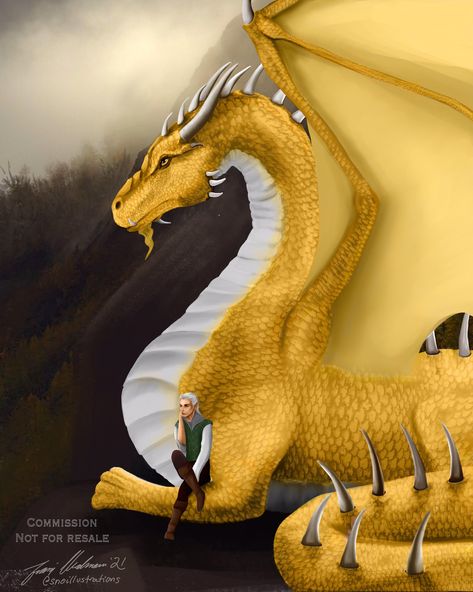 Saphira Dragon, Eragon Fan Art, Eragon Saphira, Inheritance Cycle, Dragon Riders, Christopher Paolini, Types Of Dragons, Legendary Dragons, Yellow Dragon