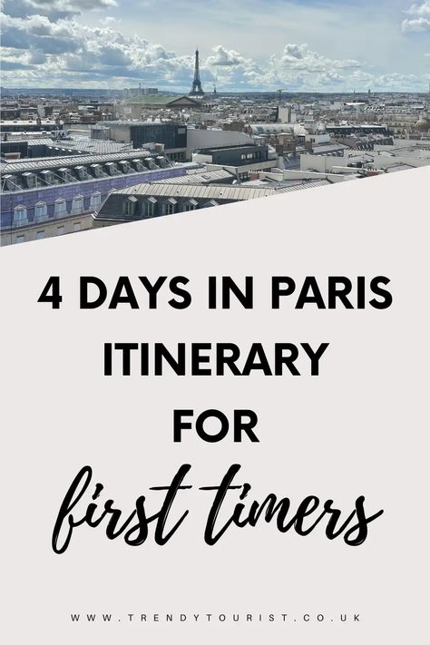 4 Days in Paris Itinerary for First-Timers - Trendy Tourist French Gothic Architecture, 4 Days In Paris, Paris Itinerary, Luxembourg Gardens, Latin Quarter, Cute Cafe, French Culture, Galeries Lafayette, Travel Hacks