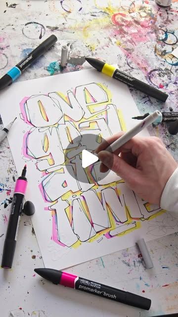 Snooze One – Lettering Artist on Instagram: "Freestyling some funky letters 😜 how do you like them? 

Just had to give this new style another shot 😄 it’s way to much fun to play with. You cannot really do something wrong since I am already expecting weird letter shapes to come out in the end haha 👀

Tools:
Winsor & Newton Fineliner 
Winsor & Newton Promarker 
Royals Talens Pantone paper" Funky Letters, Winsor And Newton, Winsor And Newton Watercolor, Royal Talens, Winsor Newton, Winsor & Newton, Artist On Instagram, In The End, Do Something